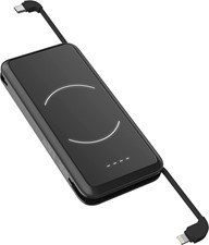 myCharge MyCharge PowerPad+Cables Portable Battery 10K mAh - Black