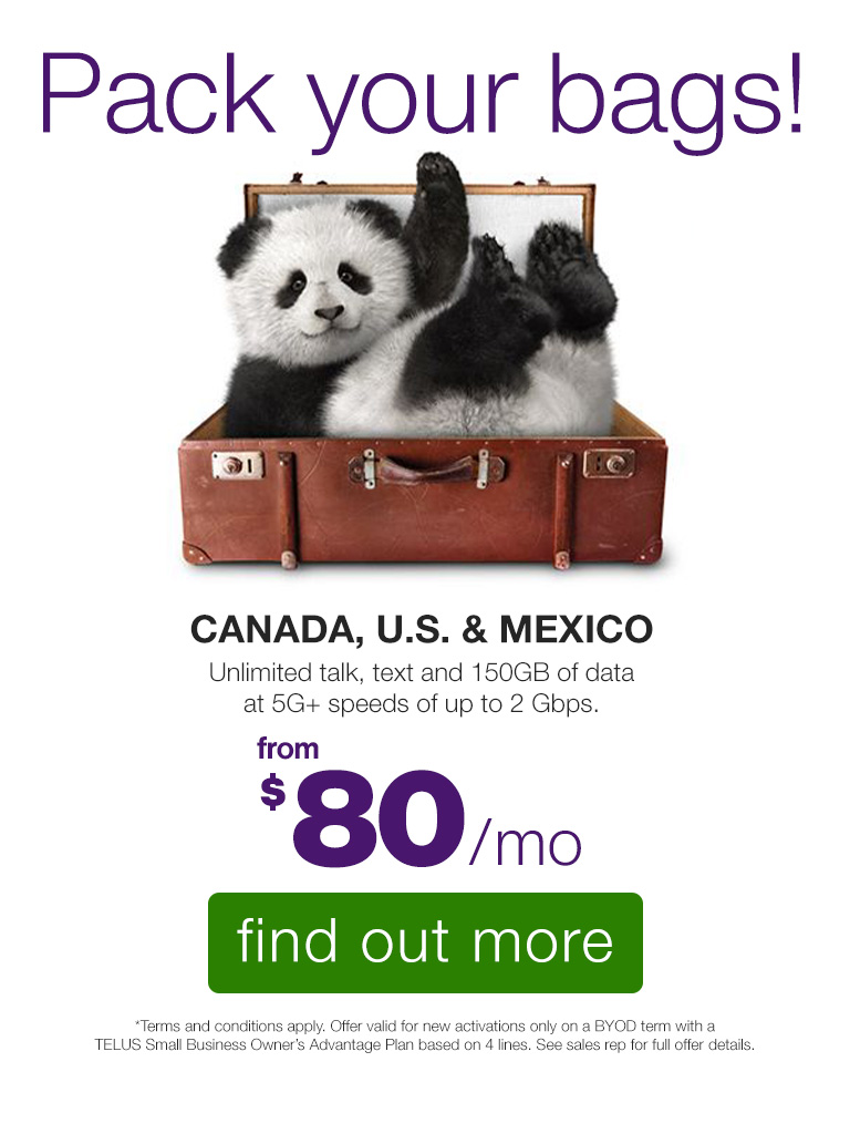 Get this offer with a TELUS Small Business Plan!