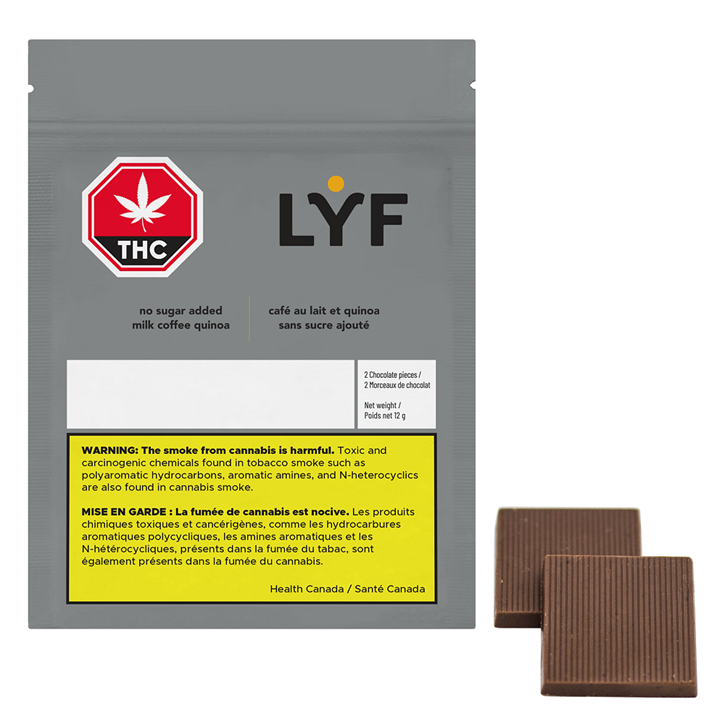 NSA Coffee Quinoa Milk Chocolate - LYF - Chocolate