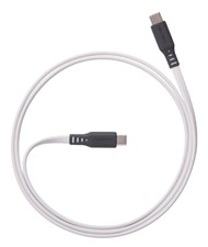 Ventev - ChargeSync Flat USB-C to USB-C Cable 6ft - White