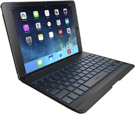 Zagg iPad Pro 9.7 Folio Case With Backlit Bluetooth Keyboard
