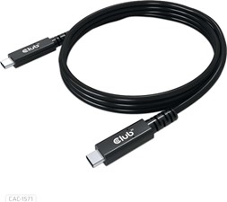 Club3D - USB-C 4 Gen 3 X2 Bi-Directional Cable 40GBPS 8K60HZ 100W PD M/M