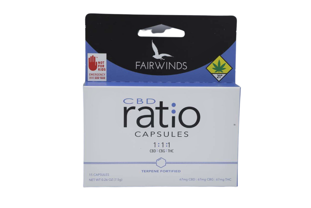 Fairwinds Capsules CBG 1 to 1 to 1