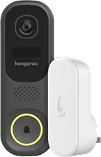Kangaroo - Smart Wi-fi Video Doorbell With Chime - Black