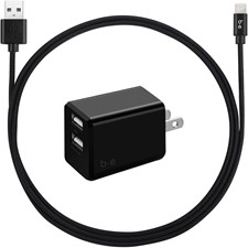 Blu Element Dual USB 3.4A Wall Charger w/ Lightning Cable