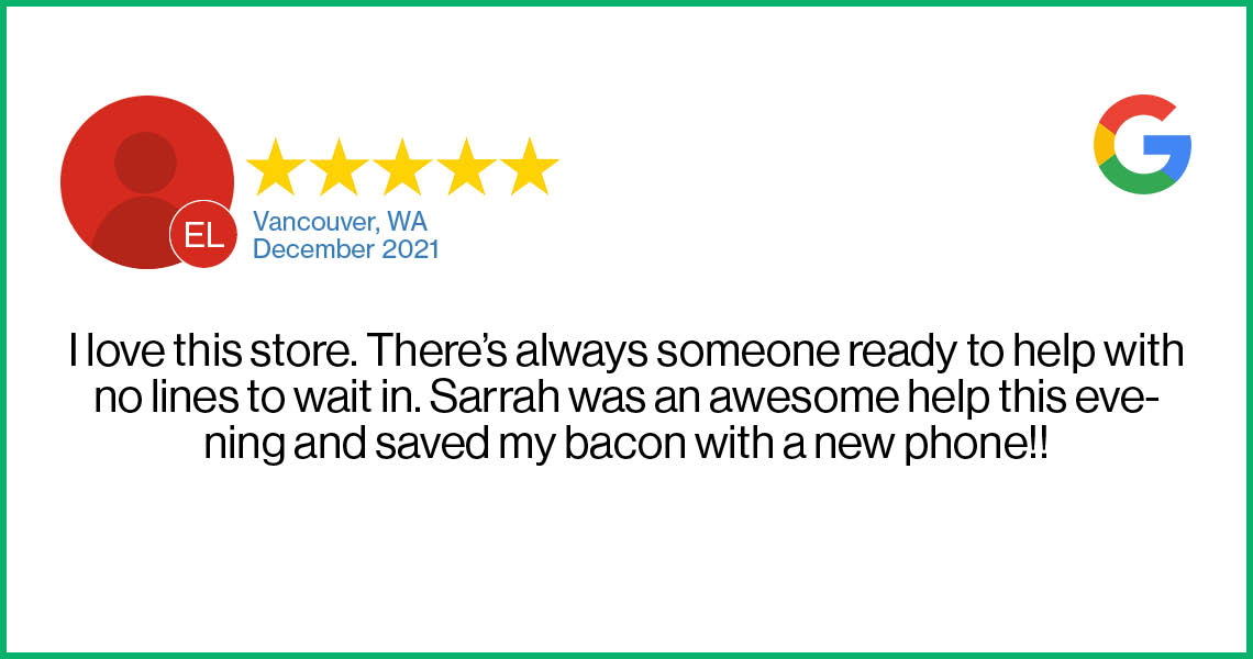 Check out this recent customer review about the Verizon Cellular Plus store in Vancouver, WA.
