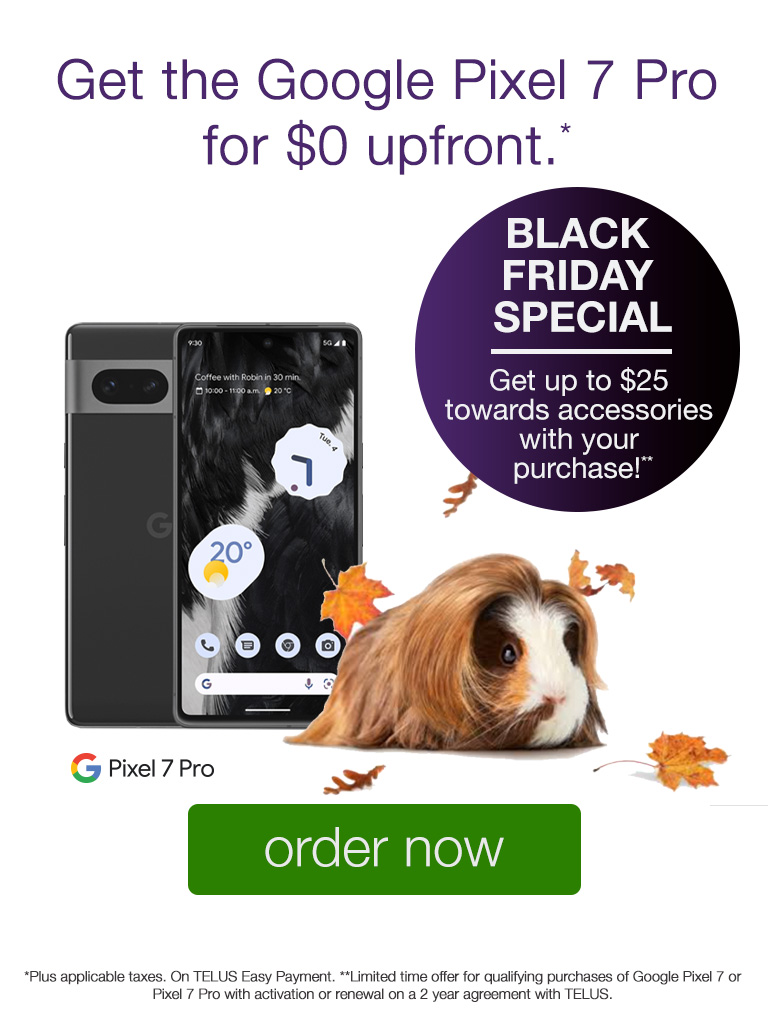BLACK FRIDAY SALE: Get a Bonus $25 in accessories with your Pixel 7 Pro!