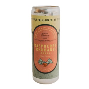 1C Wolf Willow Winery Raspberry Rhubarb Press 350ml