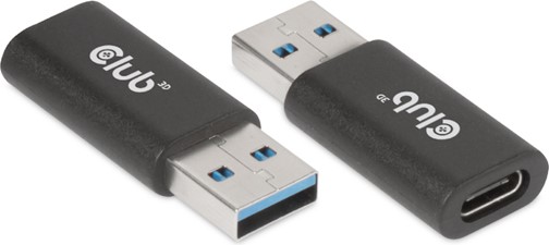 Club3D - USB 3.2 to USB-C 3.2 Adapter M/F Black