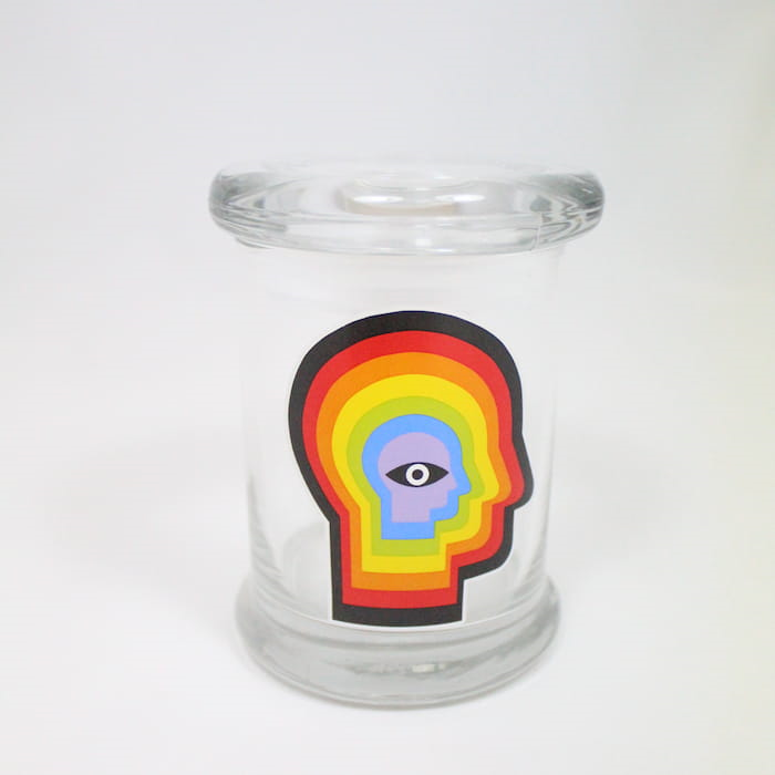 420 Jar, Clear Medium, Rainbow Mind