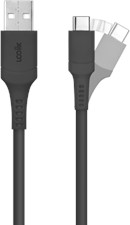 LOGiiX Sync &amp; Charge Anti Stress 1.2M USB-A to USB-C - Black