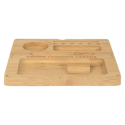 Crown Cannabis Bamboo Rolling Tray