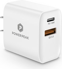 PowerPeak PD Wall Dual Port Charger