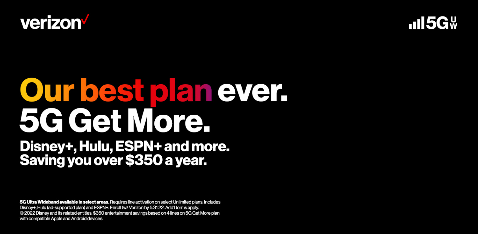 Introducing 5G Get More from Verizon