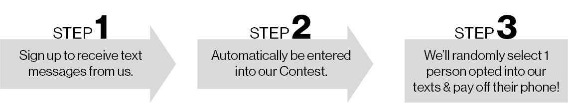 Sign up for texts to enter our contest