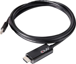 Club3D - Mini DisplayPort 1.4 Cable Male to HDMI 2.0b Male 4K 60HZ HDR 2m/6.56ft