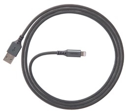 Ventev - ChargeSync Alloy Lightning Cable 4ft - Steel