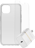 OtterBox - iPhone 13 Symmetry Clear Protection + Power Kit Bundle