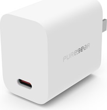 PureGear 20W White USB-C PD Wall Charger Hub