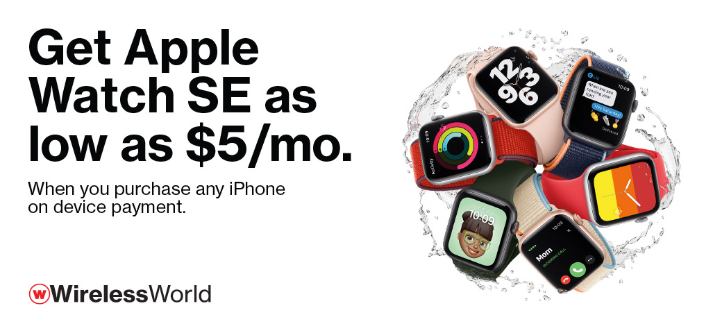 Get Apple Watch SE as low as $5/mo with purchase of iPhone