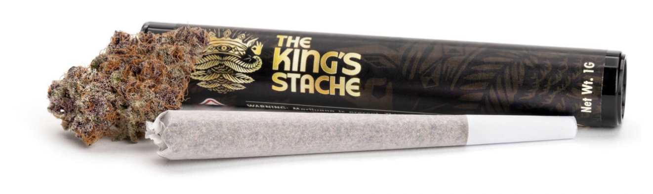 The King''s Stache Grape Waves Pre-Roll