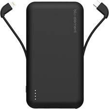Blu Element - Portable Power 10000 mAh w/ Built in Lightning / Micro USB and USB-C Cables