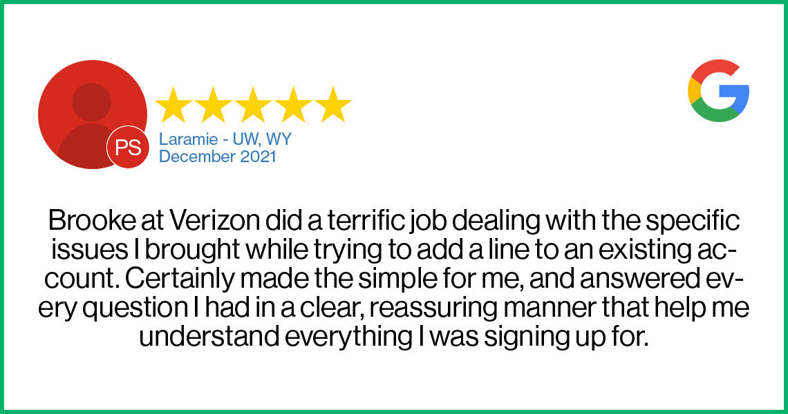 Check out this recent customer review about the Verizon Cellular Plus store in Laramie, WY.