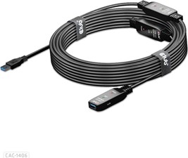 Club3D - USB 3.2 Gen1 Active Repeater Cable 15m/49.2ft M/F 28AWG