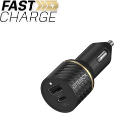 OtterBox Dual Fast Charge Premium Car Charger USB-C 30W