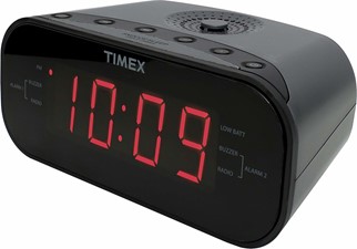 iHome Dual Alarm Clock Radio with 1.2 inch Red Display