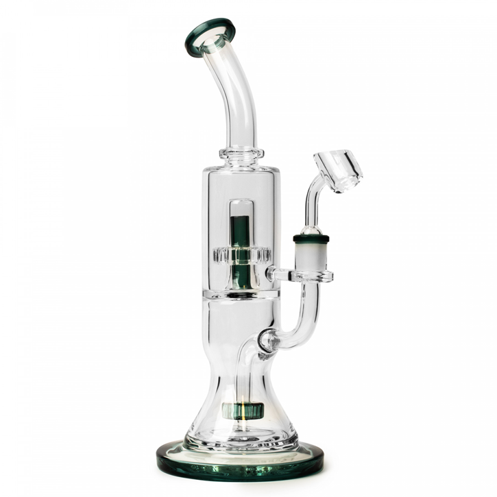 Red Eye Glass, 12" Dual Chamber Concentrate Rig
