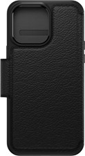 OtterBox iPhone 14 Pro Max Otterbox Strada Leather Folio Case - Black (Shadow)