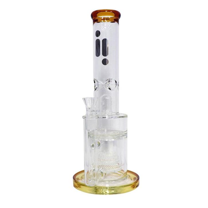 Infyniti, 15" Stemless Water Pipe w/3 Percs & Ice Catcher, Assorted Colours