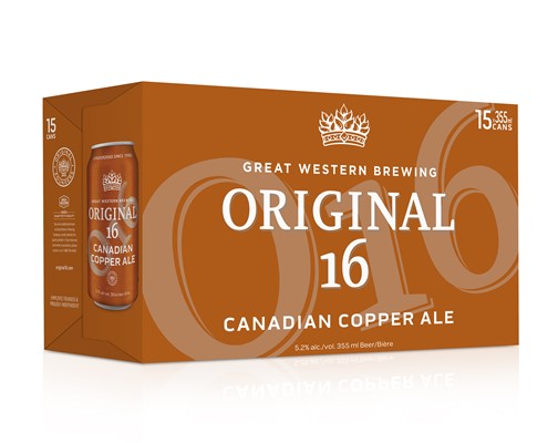 Great Western Brewing Company 15C Original 16 Canadian Copper Ale 5325ml