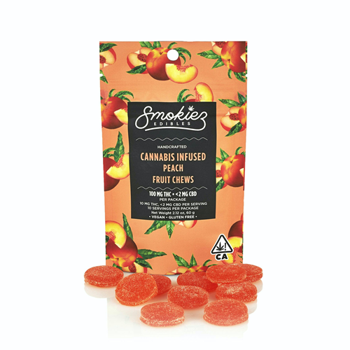 *ARC Smokiez 100Mg - Peach - Fruit Chews