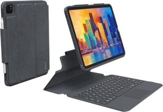 Zagg -  iPad Pro 11 / Air 10.9&quot; Pro Keys With Trackpad Bluetooth Keyboard Case - Charcoal