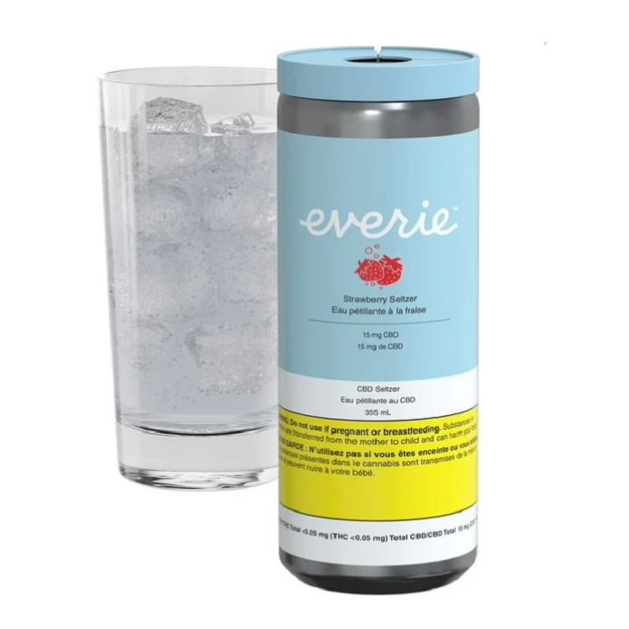 Strawberry CBD Seltzer - Everie - Sparkling Water