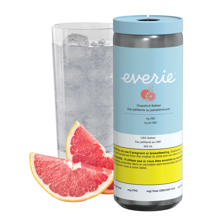Grapefruit CBD Seltzer - Everie - Sparkling Water