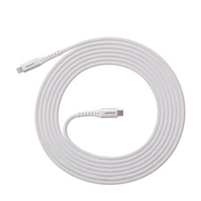 Ventev - Chargesync Alloy Usb C To Apple Lightning Cable 10ft - White
