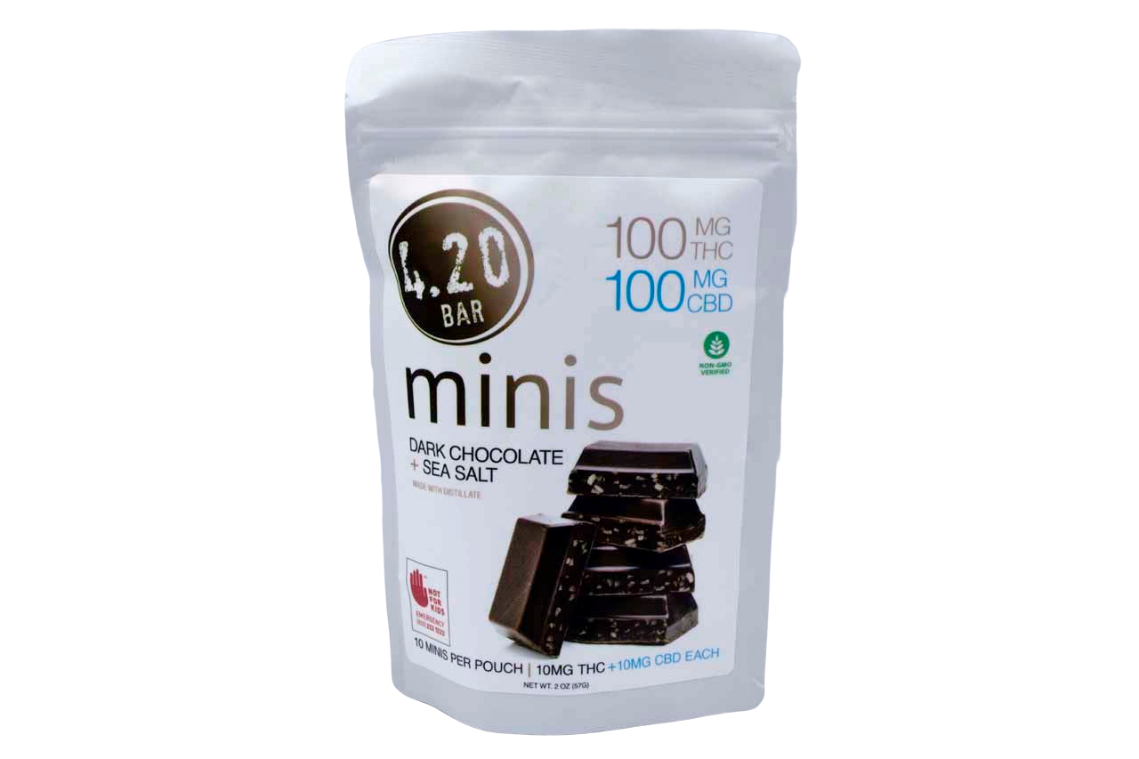 Evergreen Herbal 420 Minis CBD 1:1 Dark Choco Sea Salt