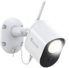 Toucan - Security Flood Light Camera With Radar Motion Detection - White