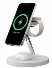 SwitchEasy - MagPower 4-in-1 Magnetic Wireless Charging Stand - White