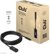 Club3D -  USB-C Gen2 to USB-A Cable 10Gbps M/F 16.4ft