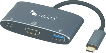 Helix 3-in-1 USB-C Adapter w/ USB-A, HDMI and USB-C Ports