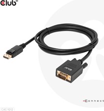 Club3D - DisplayPort to VGA Cable M/M 2m/6.56ft 28AWG - Black