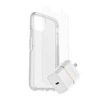 OtterBox - iPhone 11/XR Symmetry Clear Protection + Power Kit Bundle