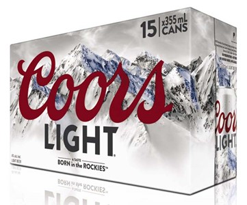 Molson Breweries 15C Coors Light 5325ml