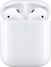 Apple AirPods 2 BT Headphones w/Wireless Charging Case