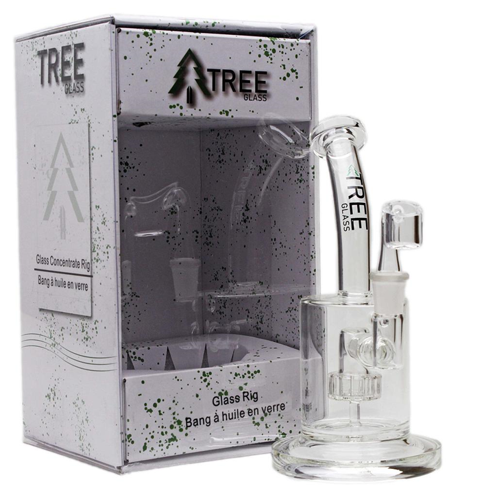 Tree Glass, 6" Concentrate Rig with Circle Percolator